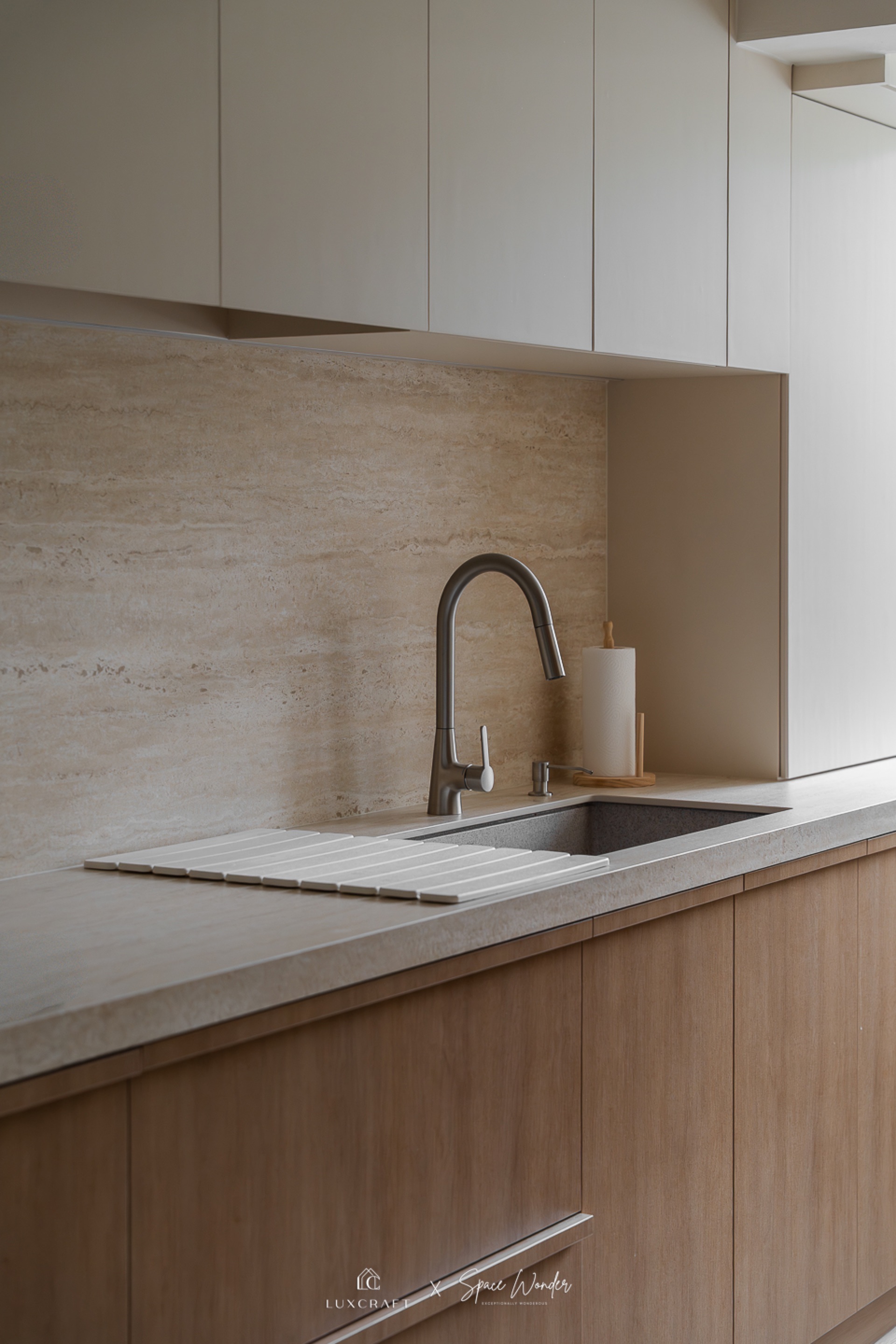 Beautiful kitchen countertop in Choa Chu Kang project