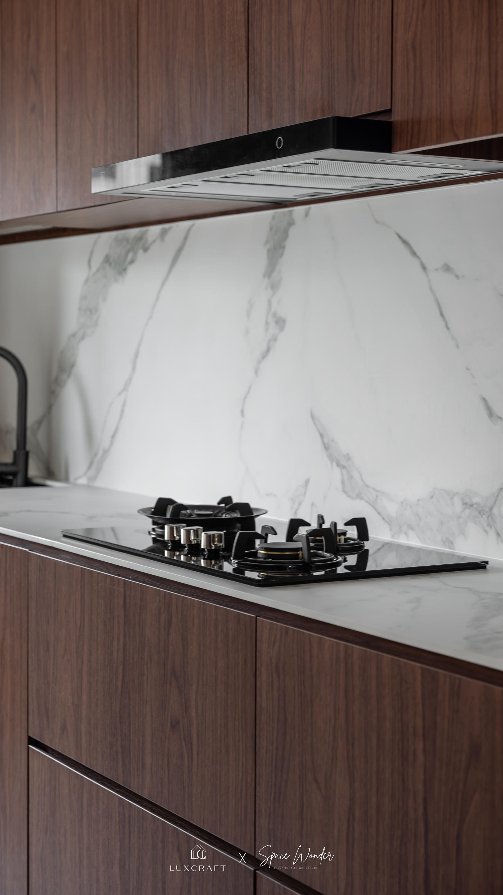 Modern kitchen with elegant countertop